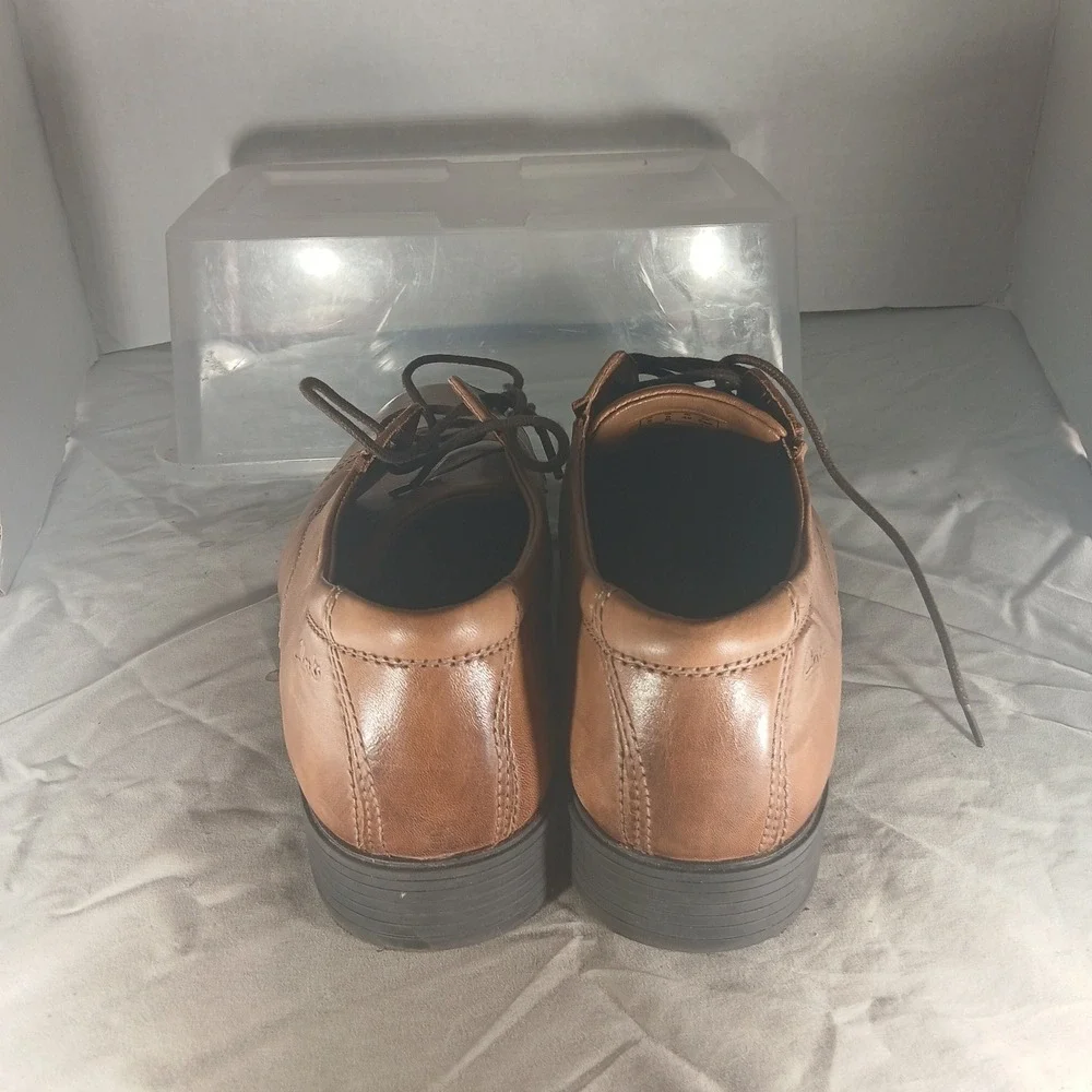 Clarks Oxford Shoes‎ 9 Tan Leather Cap Toe Ultimate Comfort Business Dress